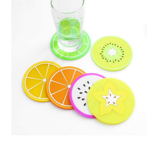 AussieSuperStore Homeware Supplies Cool-Cute Fruits Drink Coasters Cool-Cute Fruits Drink Coasters | Place-mat Pad | Coasters CBFRUITCOASTERPK